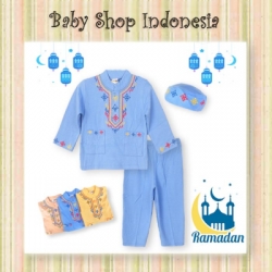 large koko bordir biru